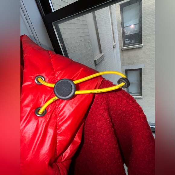 Red Canada Goose X Pyer Moss Throwback sweatshirt with yellow finishes - Picture 14 of 17